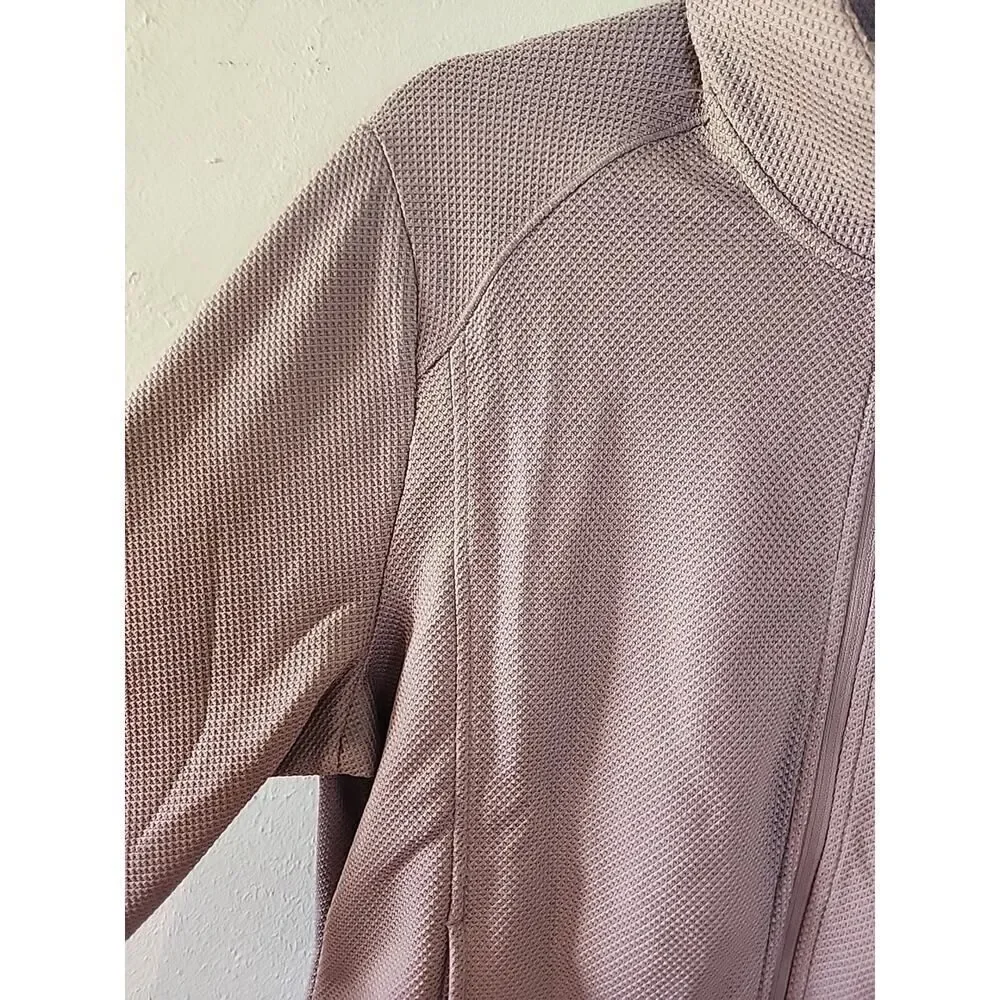 NWT Women’s Adidas Textured Full-Zip Jacket L PURPLE MSRP $60